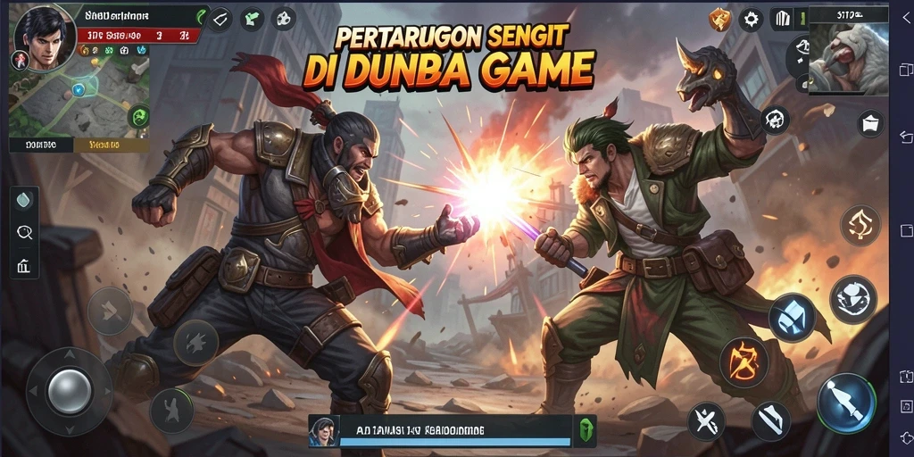 Gameplay intens dengan karakter Fighting yang beragam.