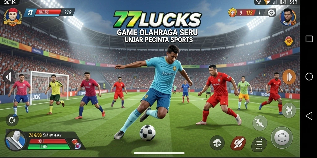 Gameplay seru 77LUCKS dengan berbagai mode kompetisi olahraga.