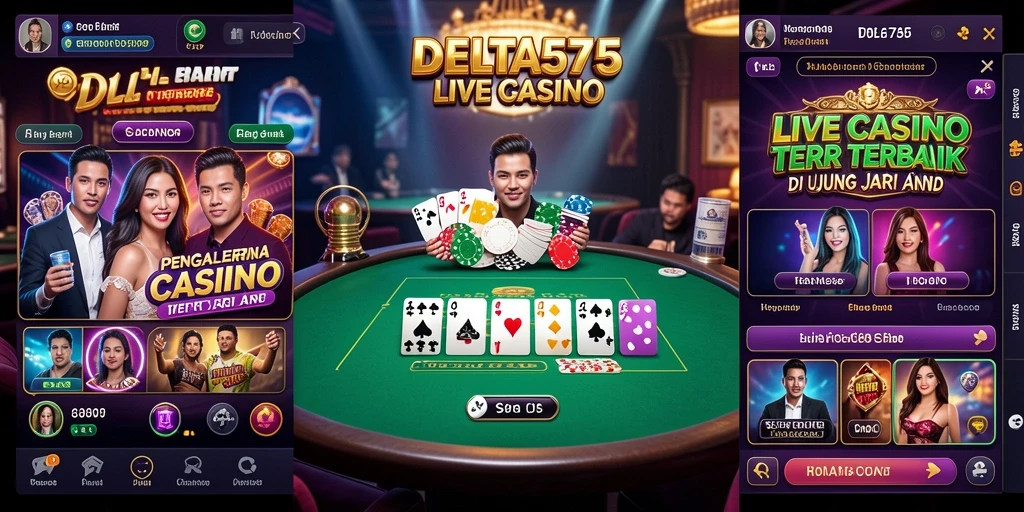 Tampilan menarik dari gameplay Live Casino DELTA575 yang penuh aksi.