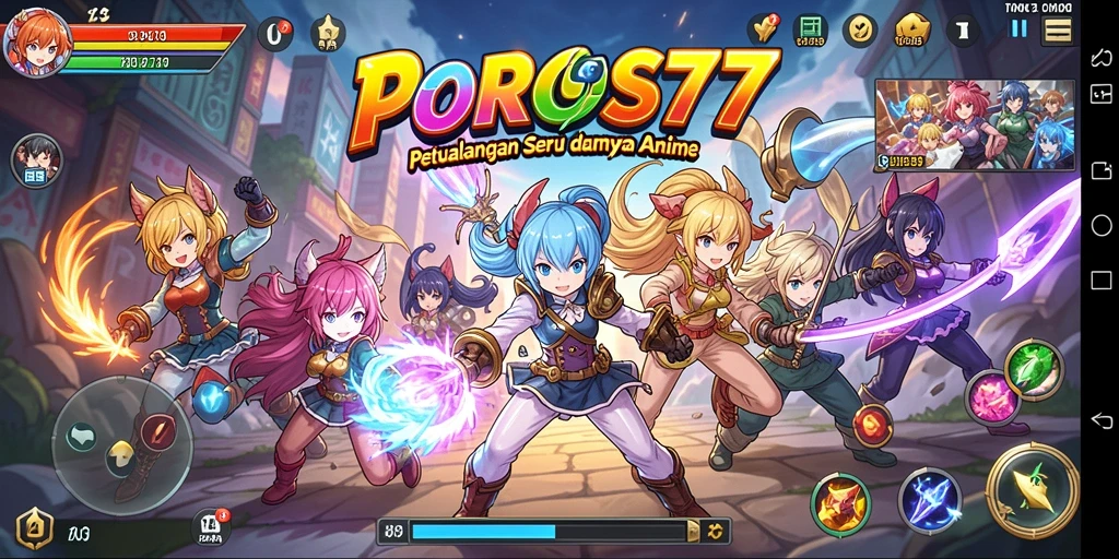 Gameplay seru dalam dunia anime yang penuh warna.