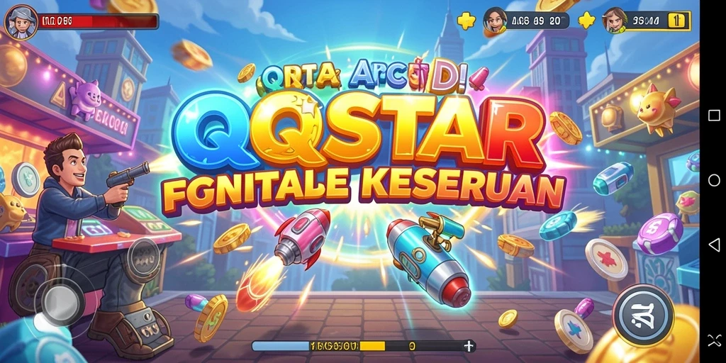 Screenshot gameplay QQSTAR menampilkan keseruan dan tantangan Arcade.